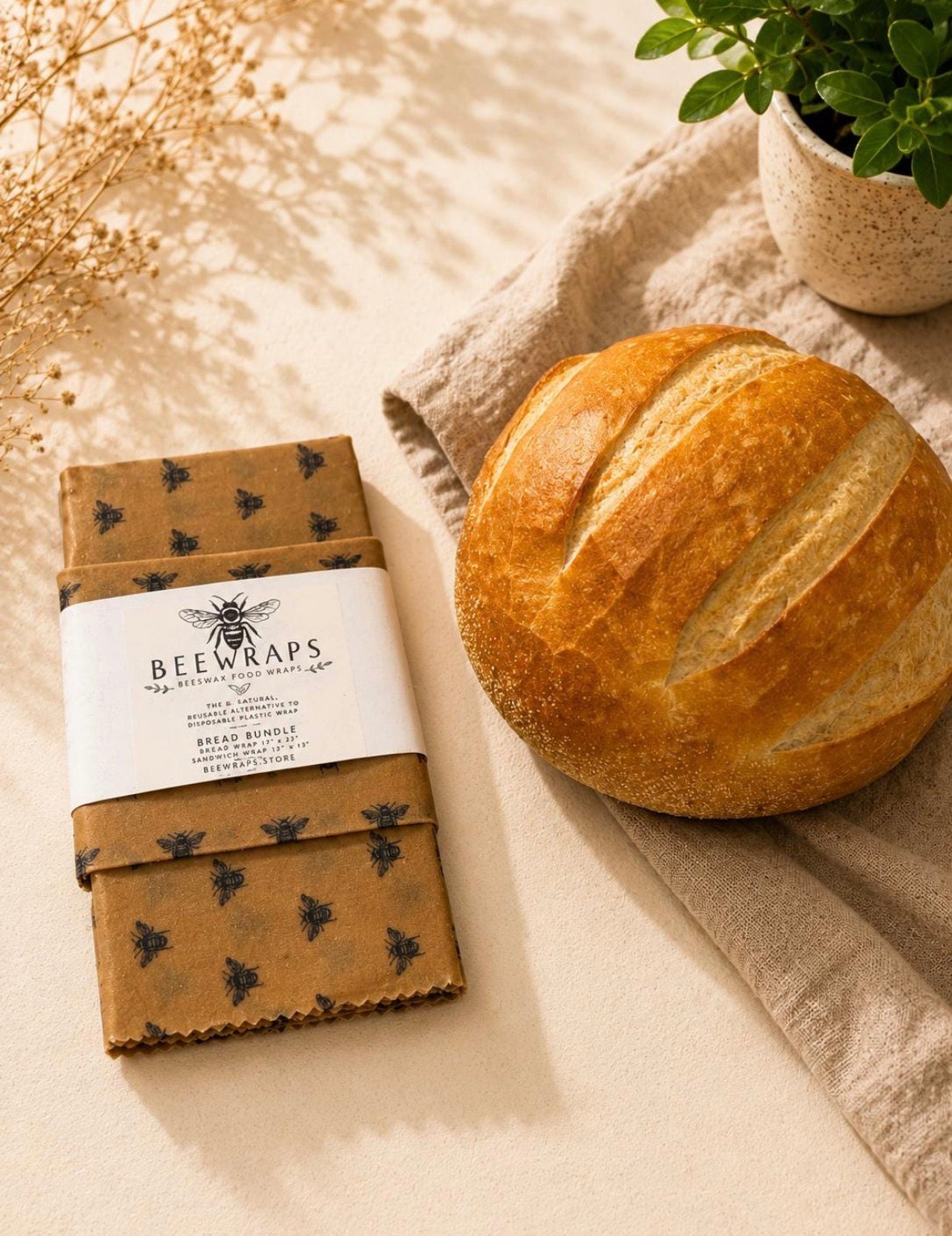 BeeWraps Eco Artisans Bread Wrap Bundle