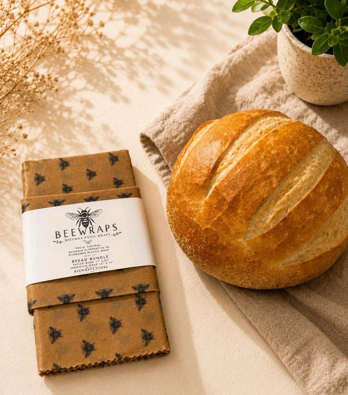 BeeWraps Eco Artisans Bread Wrap Bundle